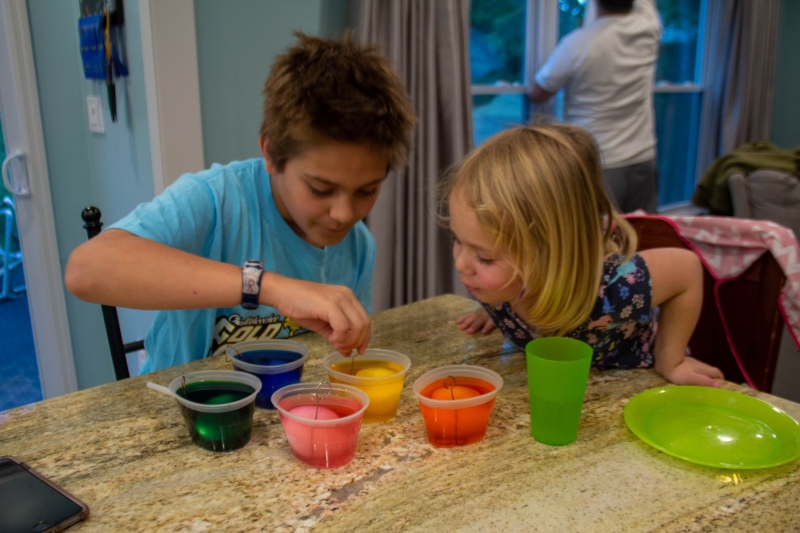 Coloring Easter Eggs
