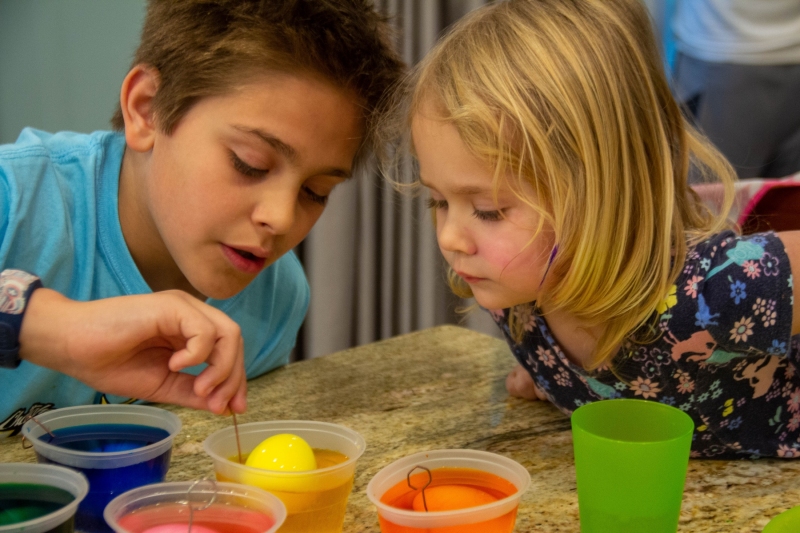 Coloring Easter Eggs