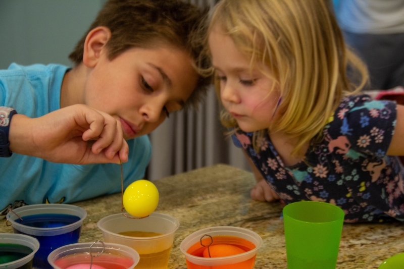 Coloring Easter Eggs
