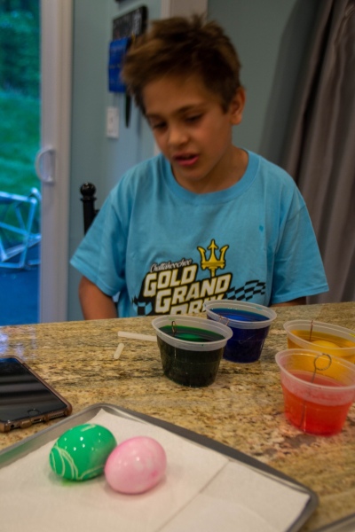 Coloring Easter Eggs