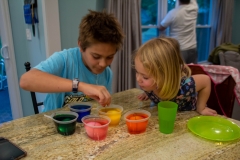 Coloring Easter Eggs