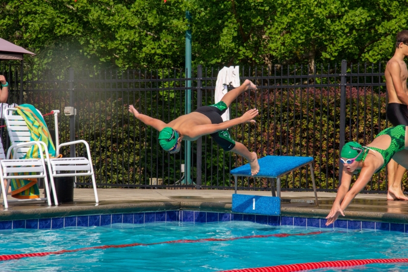 Swim Meet at Woodbine Station