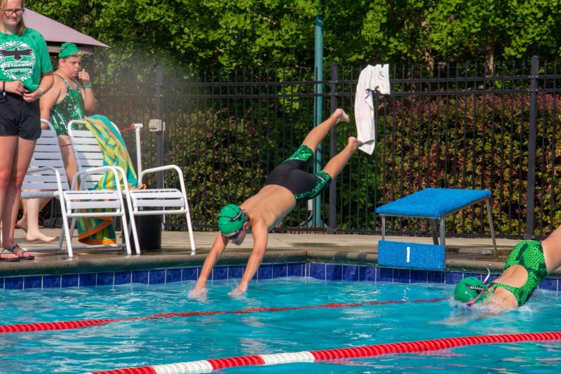 Swim Meet at Woodbine Station