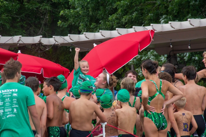 Swim Meet at Woodbine Station