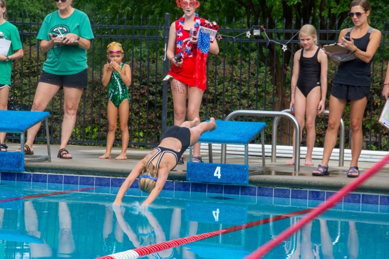 Swim Meet at Woodbine Station