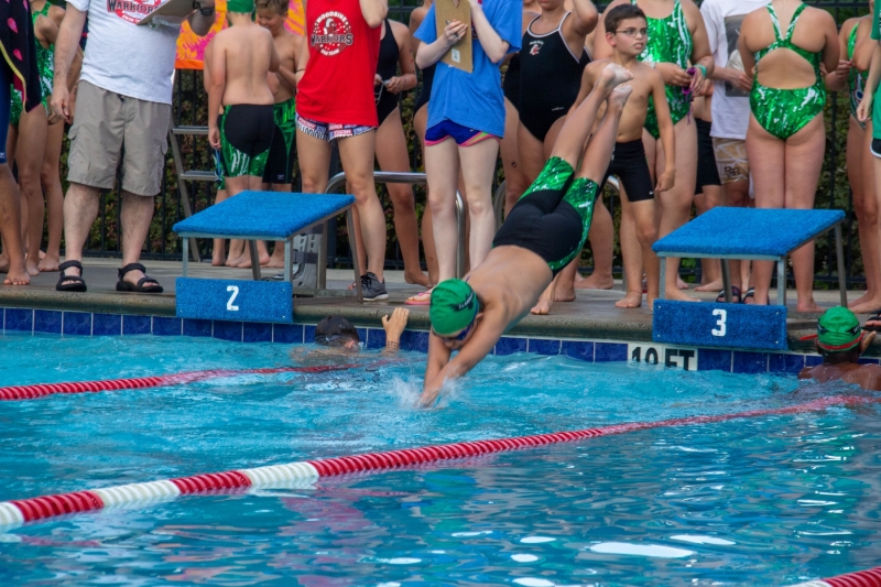Swim Meet at Woodbine Station