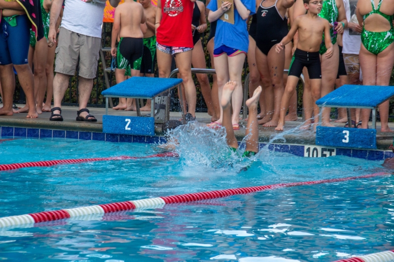Swim Meet at Woodbine Station
